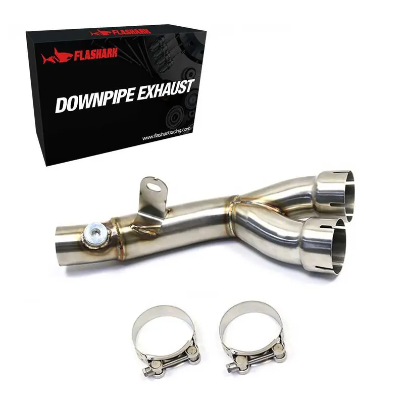 Downpipe Exhaust Y Middle Pipe Exhaust For 2006-2019 Yamaha Yzf-R6 R600 1