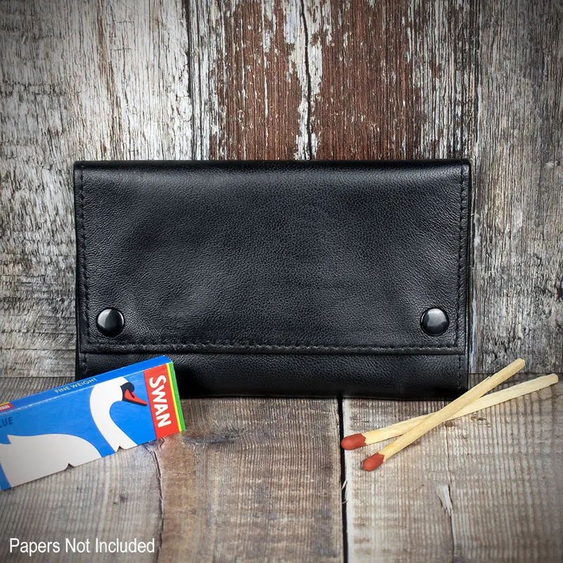 Dr. Plumb Hand Rolling Tobacco Pouch - Black 35517 1