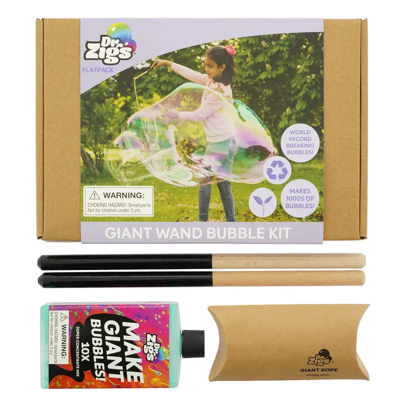 Dr Zigs Flatpack Giant Wand Bubble Kit 1