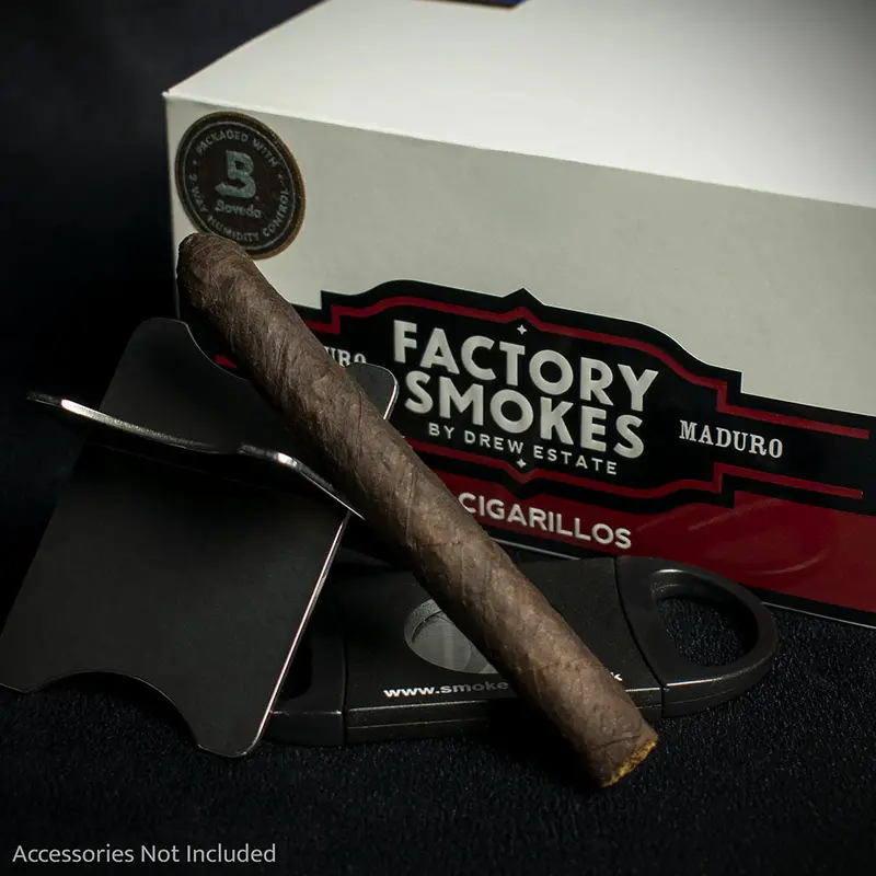 Drew Estate Factory Smokes Maduro Cigarillos - Box Of 50 2