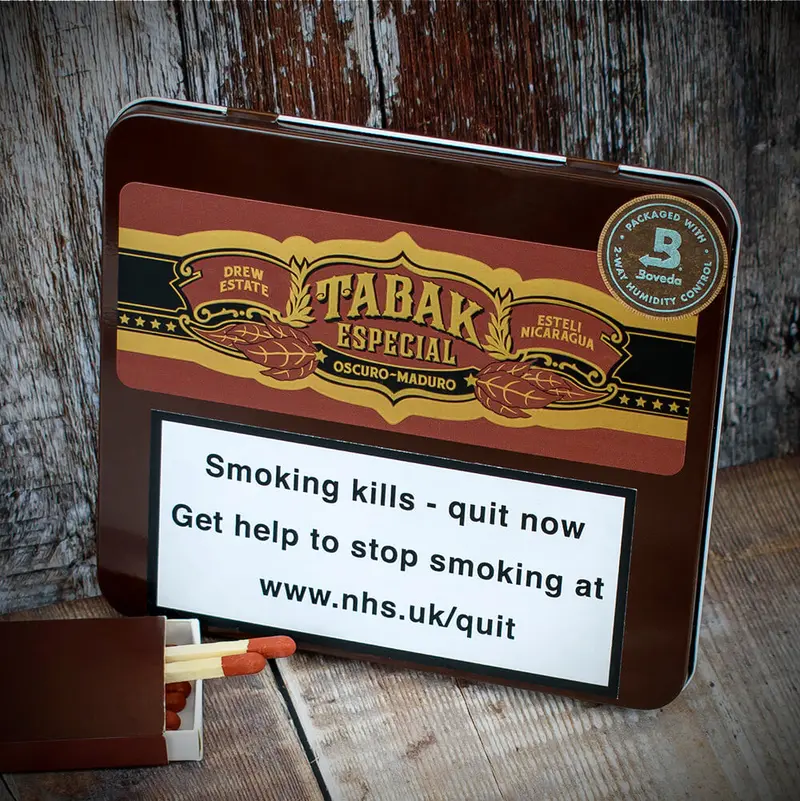 Drew Estate Tin Tabak Especial Oscuro Maduro Cigars - Tin Of 10 1