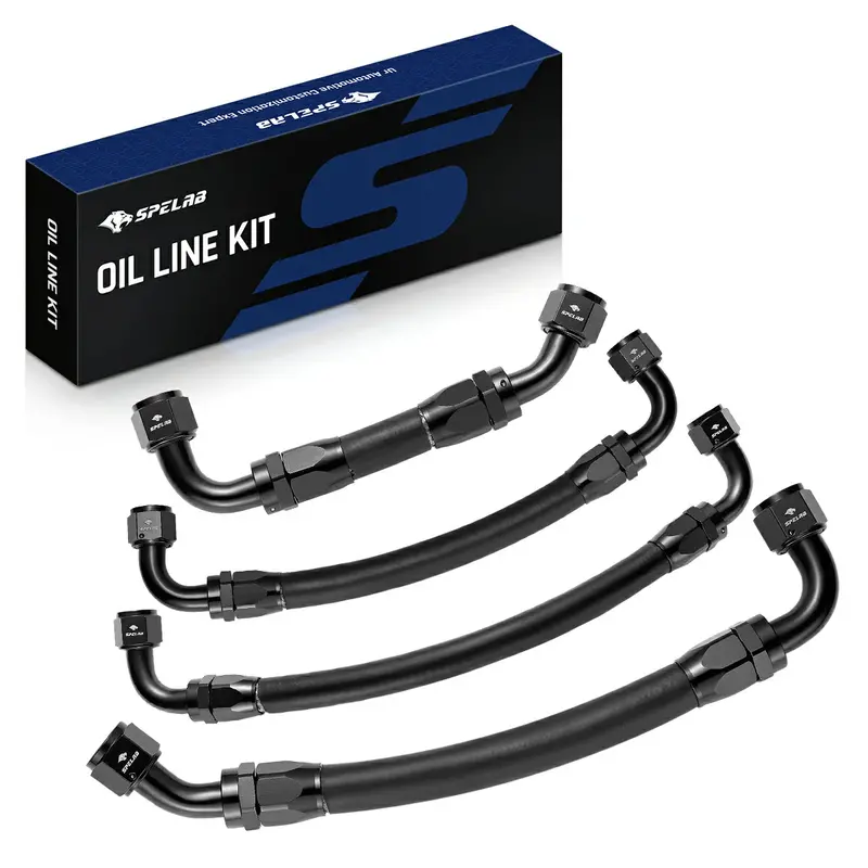 Dry Sump Oil Line Kit For 2001-2016 Gm 6.6L Duramax Lb7/Lly/Lbz/Lmm/Lml 1