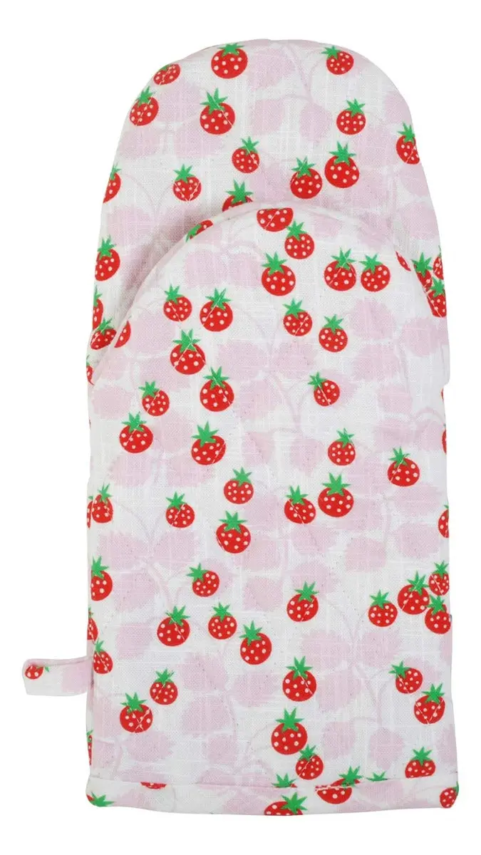 Duns Oven Glove - Wild Strawberries Lavender 1