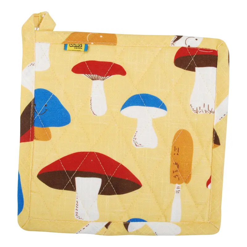 Duns Pot Holder - Yellow Mushrooms 1