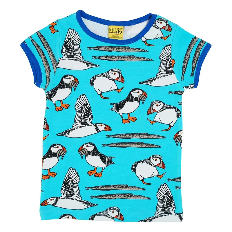 Duns Puffin Blue Atoll Short Sleeve Top 1