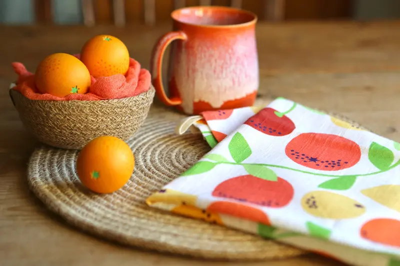 Duns Tea Towel - Citrus 2