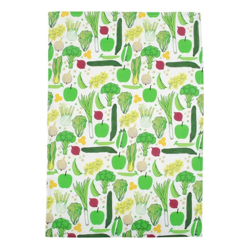 Duns Tea Towel - Eat Your Greens 1