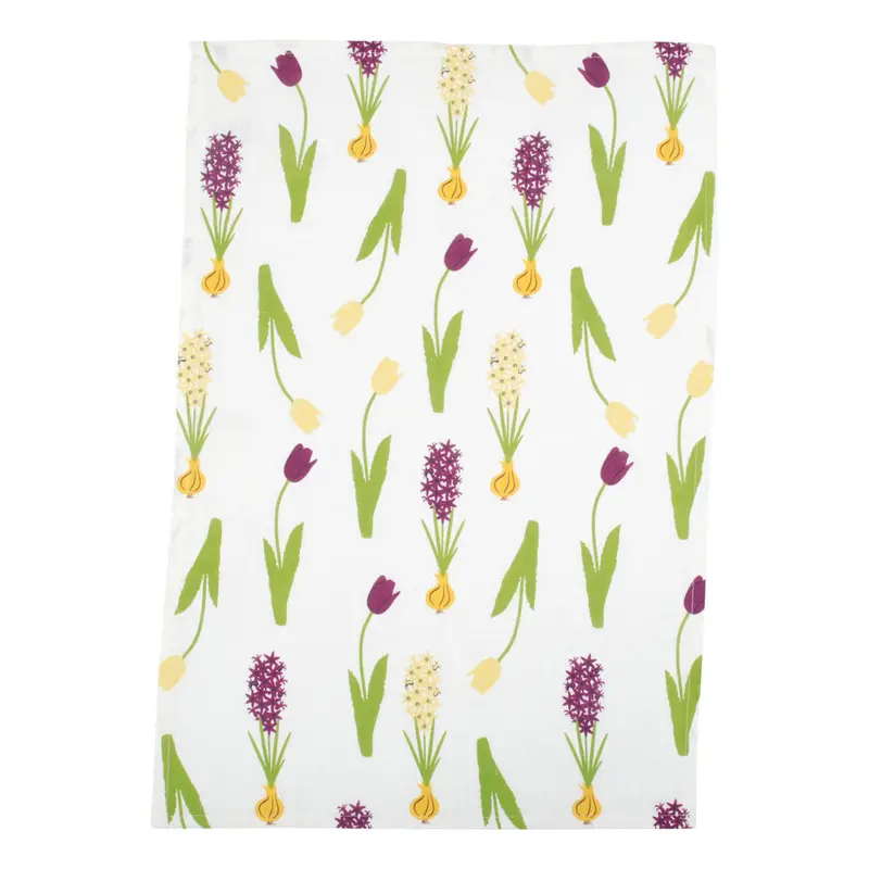 Duns Tea Towel - Hyacinth & Tulip 1