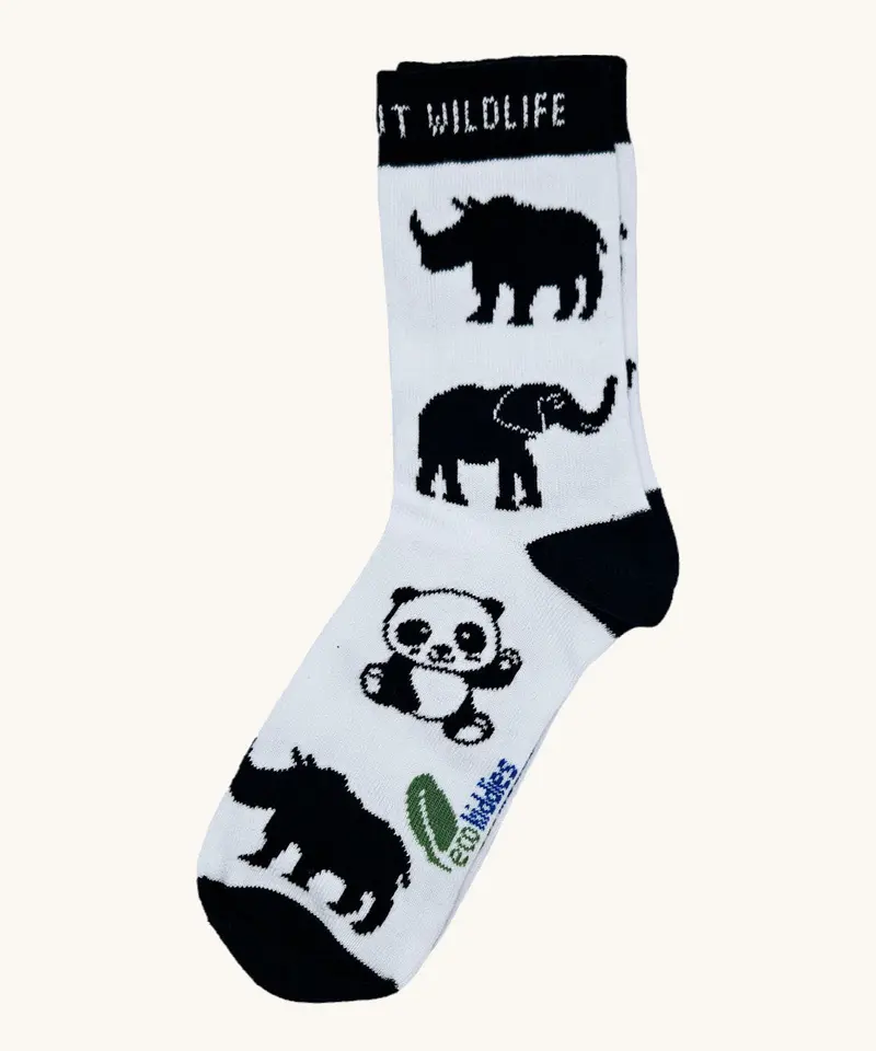 Eco Kiddies Organic Cotton Kids Socks - Wild About Wildlife 3