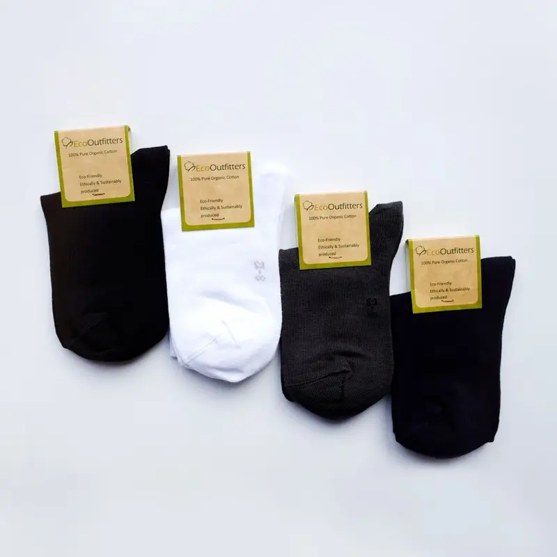 Eco Outfitters Organic Cotton Ankle Socks - Black 2