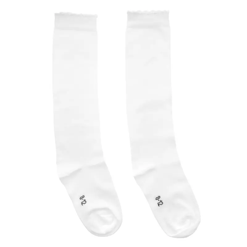 Eco Outfitters Organic Cotton Knee High Socks - White 1