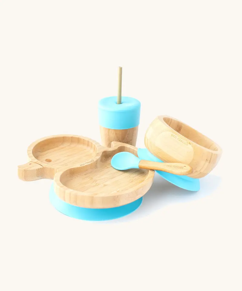 Eco Rascals Duck Plate Gift Set - Blue 1