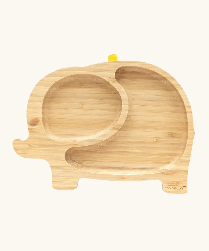 Eco Rascals Elephant Bamboo Suction Plate 3