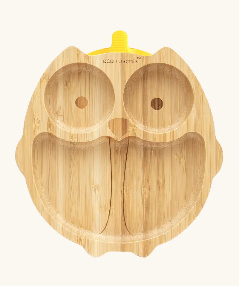 Eco Rascals Owl Bamboo Suction Plate 2