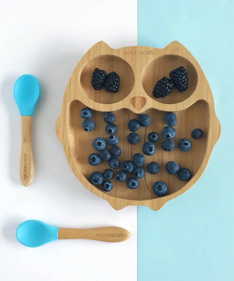 Eco Rascals Owl Bamboo Suction Plate 2