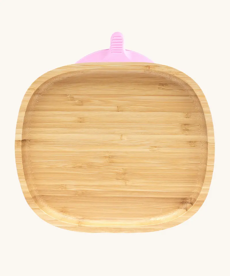 Eco Rascals Rectangle Bamboo Suction Plate 1