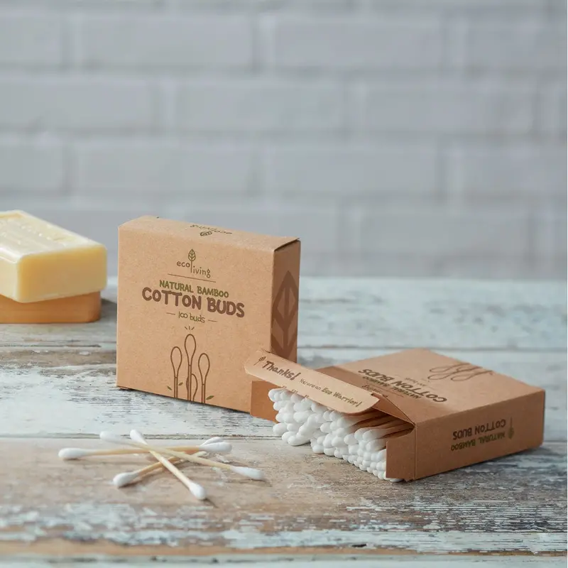 Ecoliving 100 Bamboo Cotton Buds 2