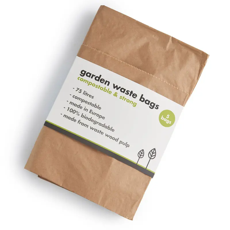 Ecoliving Compostable Paper Garden Waste Bags 1