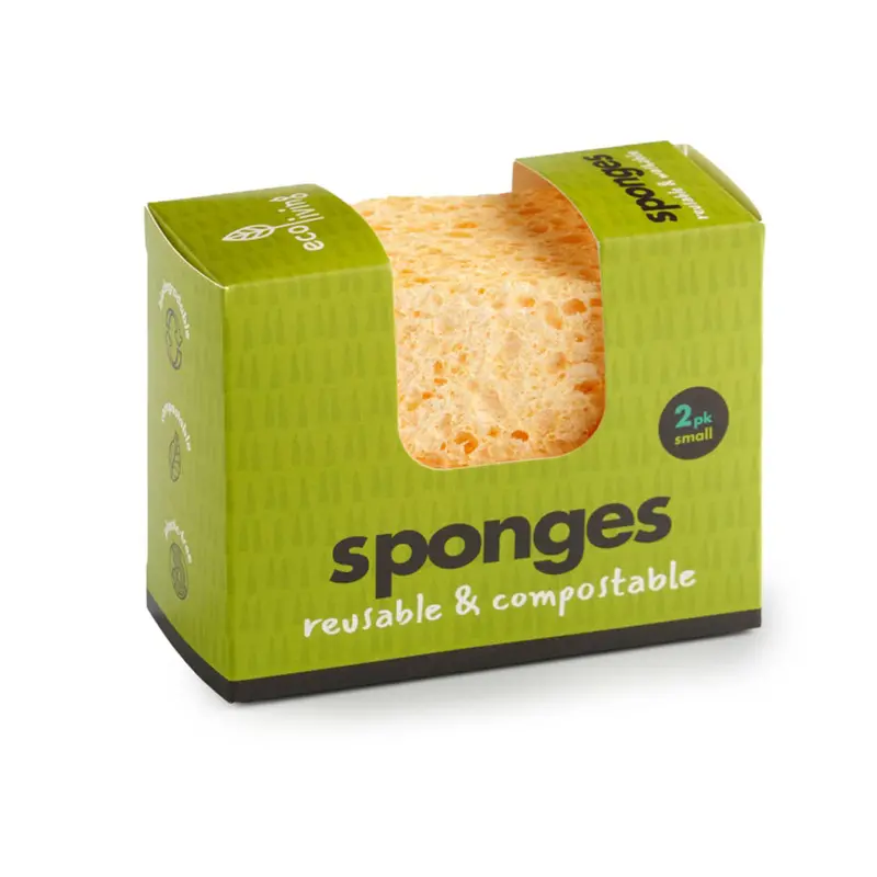 Ecoliving Compostable Sponge - Wavy 2 Pack 1