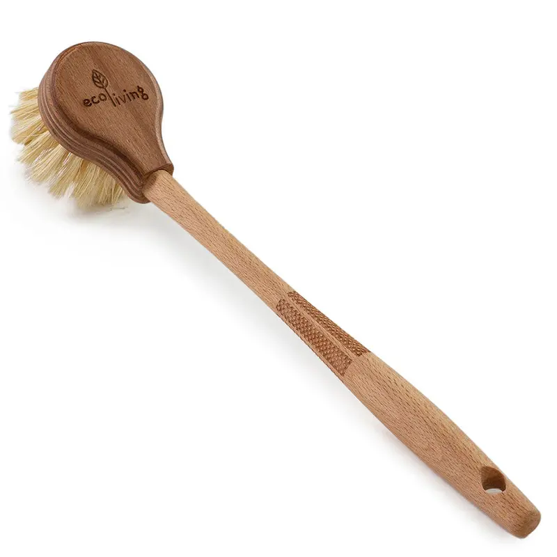 Ecoliving Long Handle Wooden Dish Brush 1
