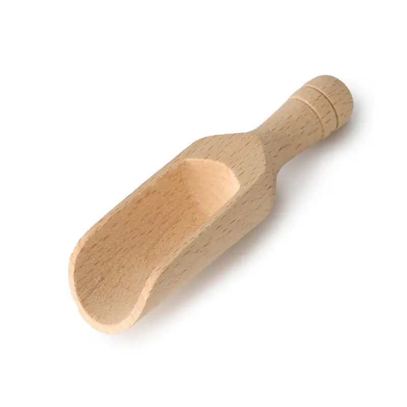 Ecoliving Mini Wooden Scoop 10Cm 1