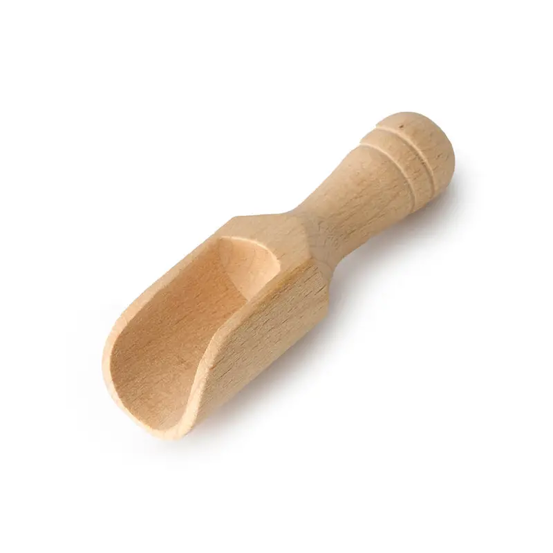 Ecoliving Mini Wooden Scoop 7Cm 1