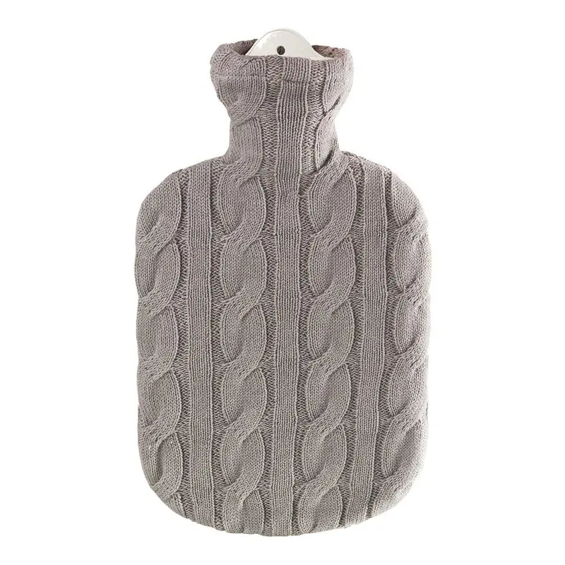 Ecoliving Natural Rubber Hot Water Bottle - Grey Stone 1