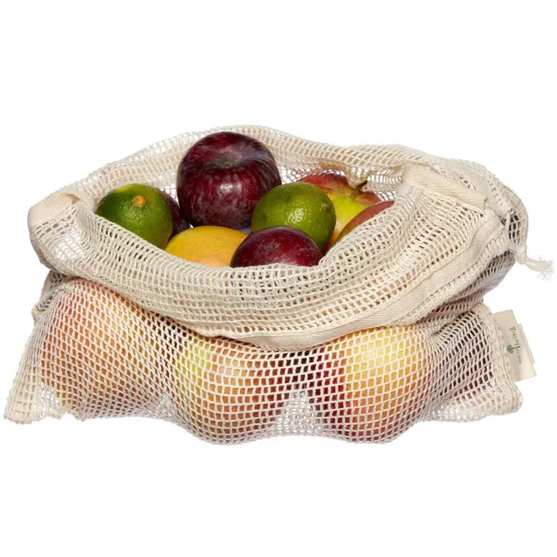 Ecoliving Organic Cotton Fruit & Veg Bag 1