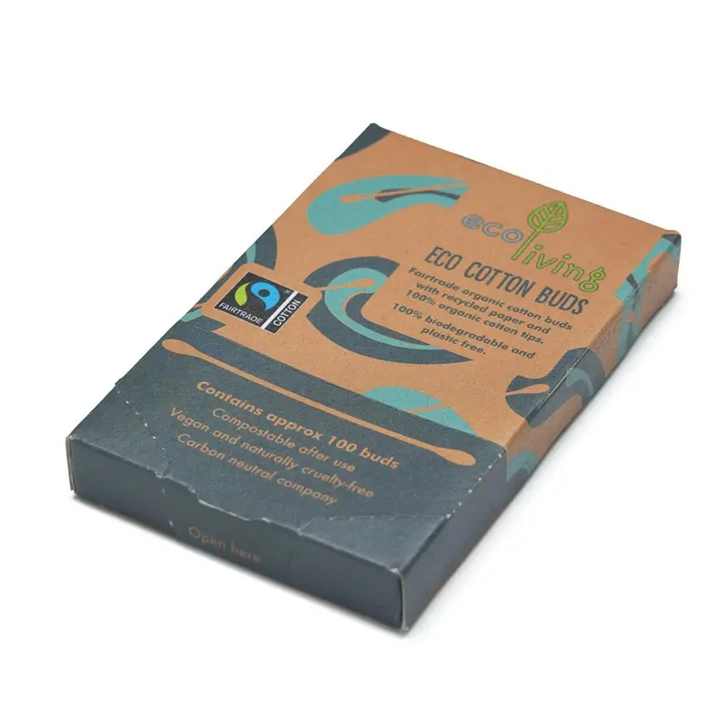 Ecoliving Organic Fairtrade Cotton Buds - 100 Pack 1