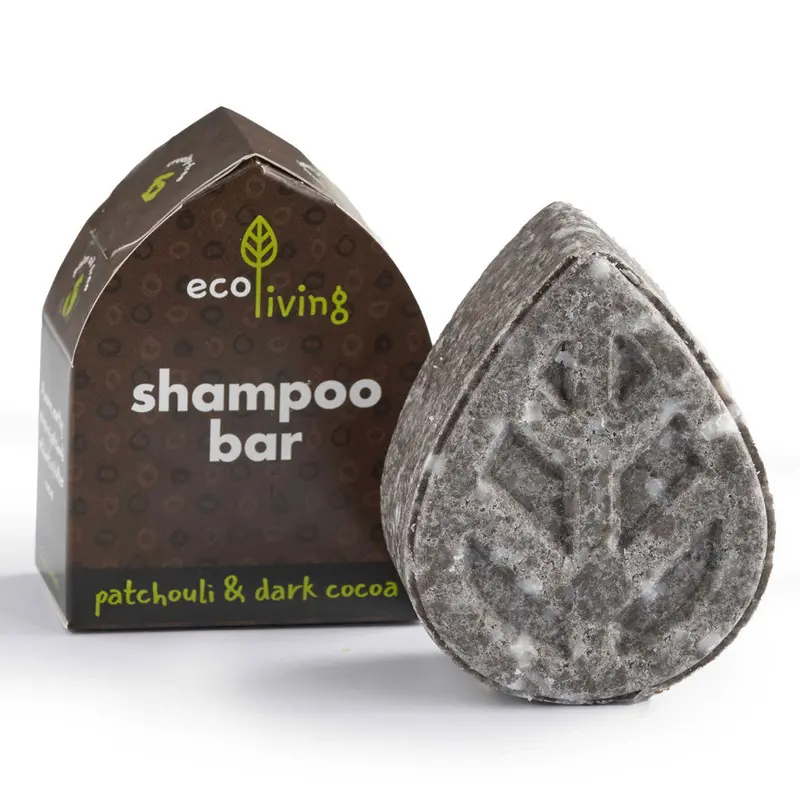 Ecoliving Solid Shampoo Bar - Patchouli & Dark Cocoa 1