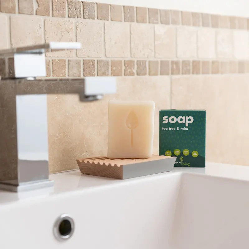 Ecoliving Tea Tree & Mint Soap 100G 2