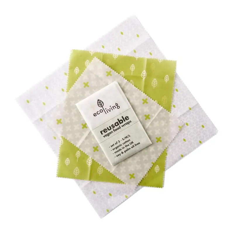 Ecoliving Vegan Food Wraps - Set Of 3 2