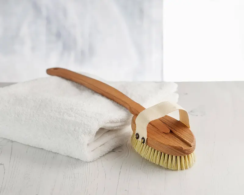 Ecoliving Wooden Bath Brush With A Detachable Head 2