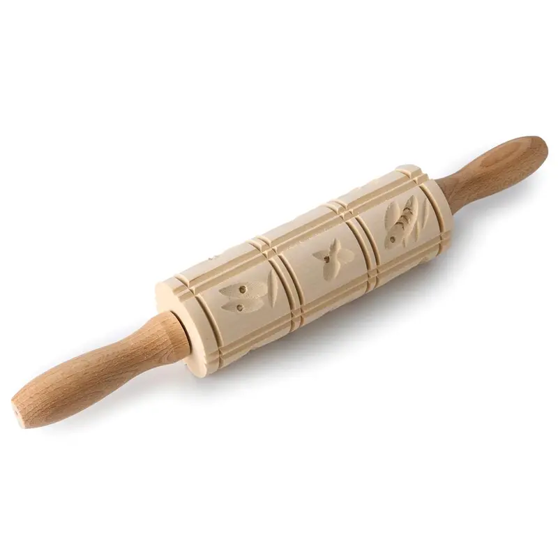 Ecoliving Wooden Biscuit Rolling Pin 1