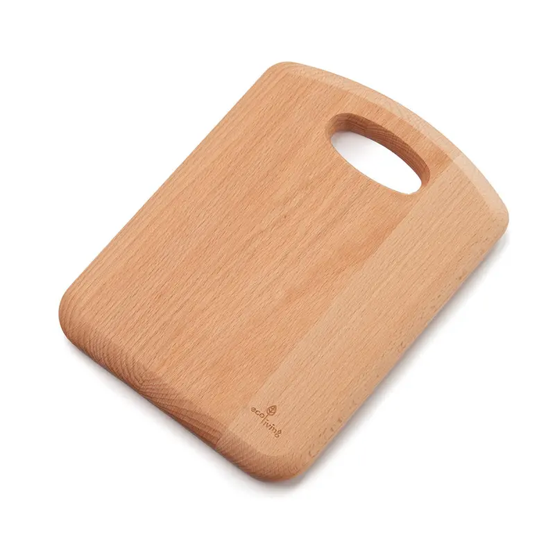 Ecoliving Wooden Chopping Board With Handle 28Cm 1