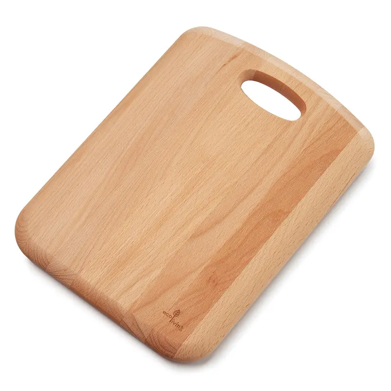 Ecoliving Wooden Chopping Board With Handle 34Cm 1