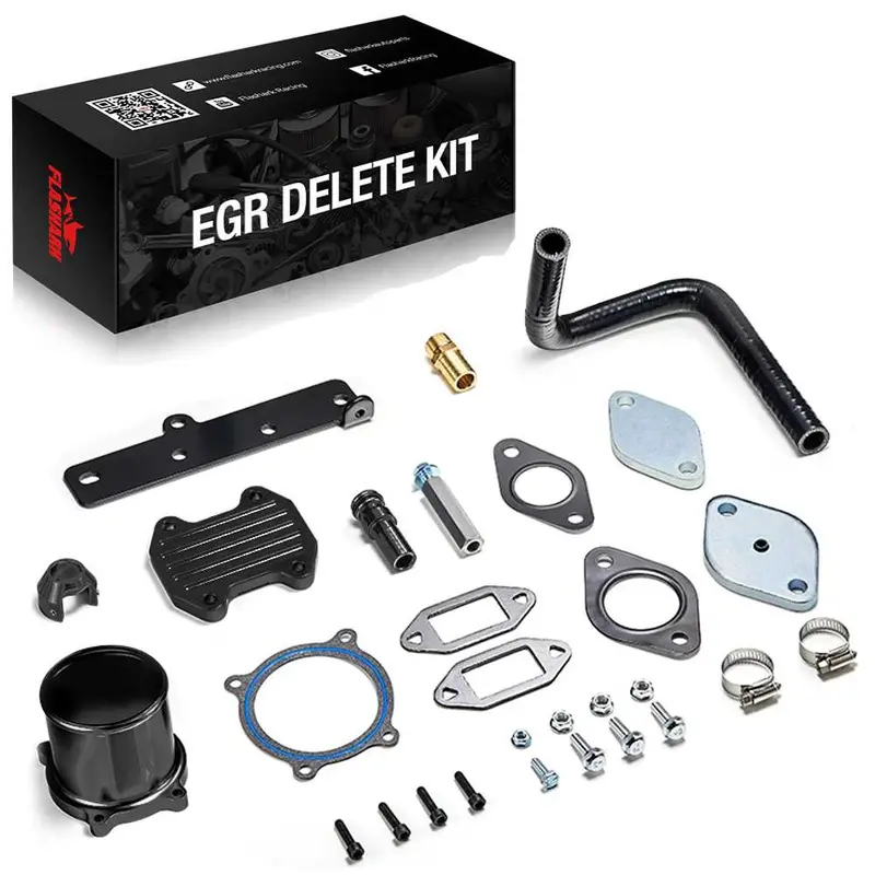 Egr Delete Kit For 2013-2018 Dodge Ram 2500/3500 6.7L Cummins Diesel Plate Cooler & Throttle Valve 1