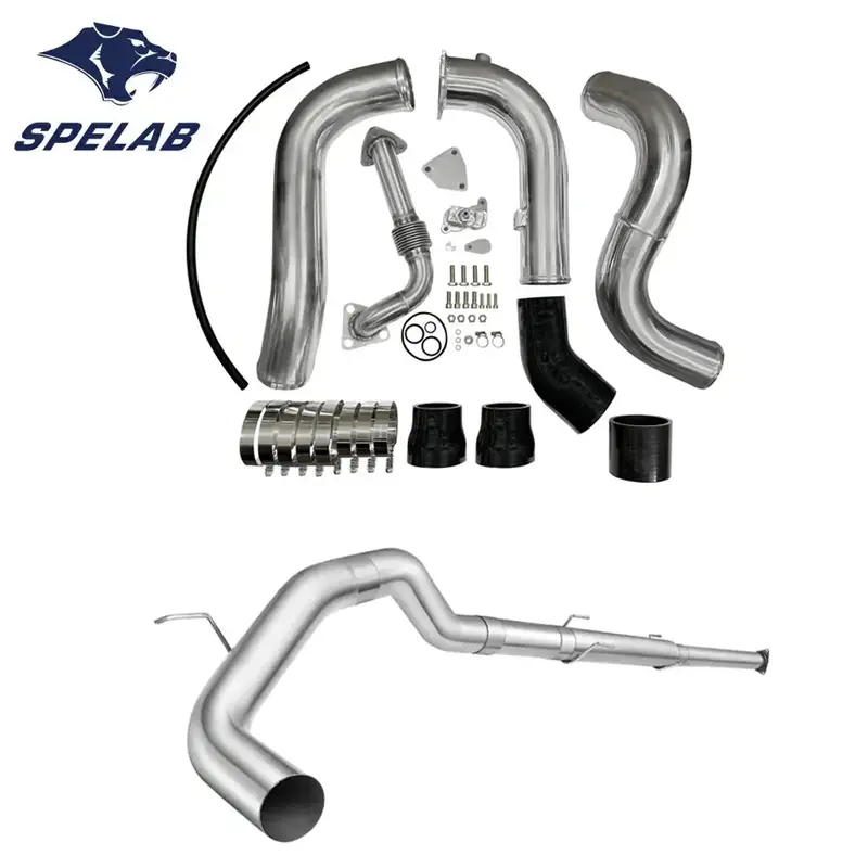 Egr/Intercooler Piping Kit/Up-Pipe/Downpipe Back For 2016-2018 Nissan Titan 5.0L Diesel Applicable Products |Spelab 1