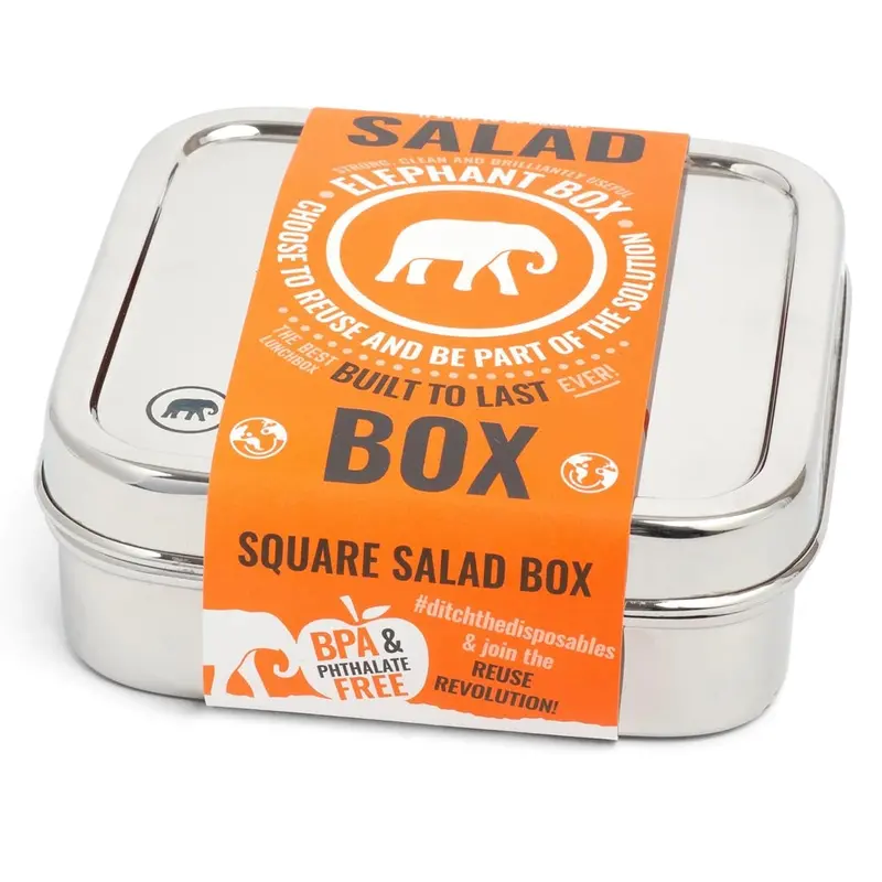Elephant Box Square Salad Box 600Ml 1