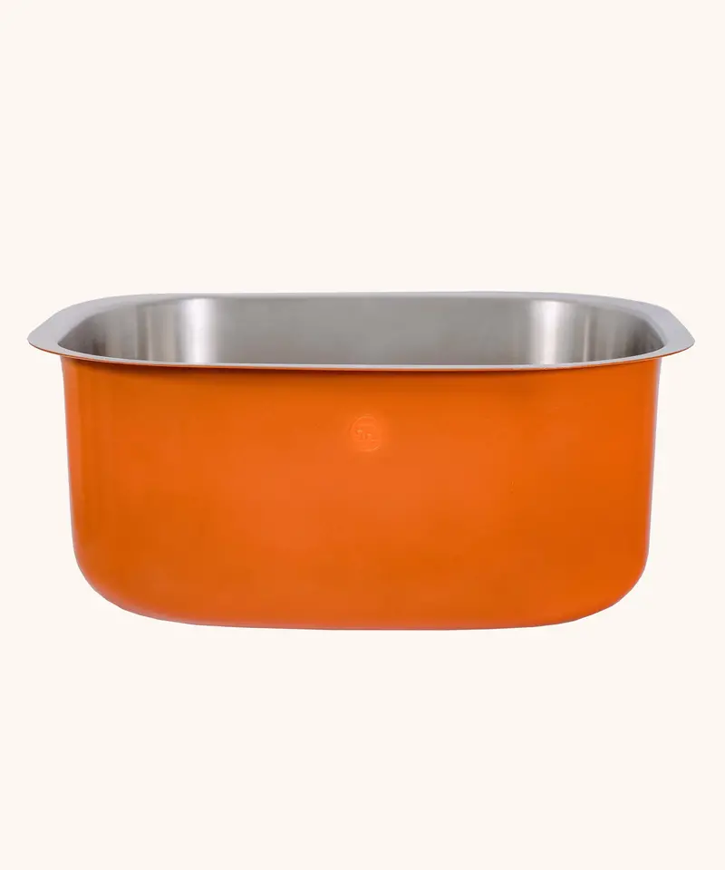 Elephant Box Stainless Steel Washing Up Bowl - Orange 1
