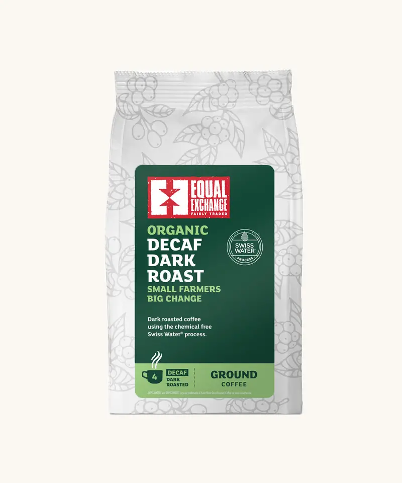 Equal Exchange Decaf Ground Coffee - Dark Roast 200G 1