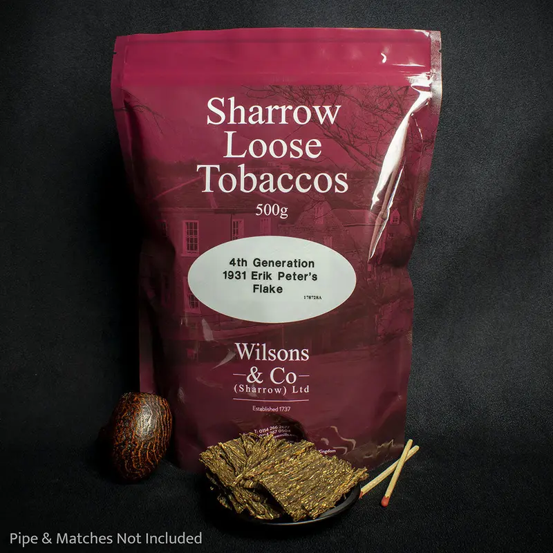 Erik Stokkebye 1931 Erik Peter's Flake Pipe Tobacco - 500G Bag 1