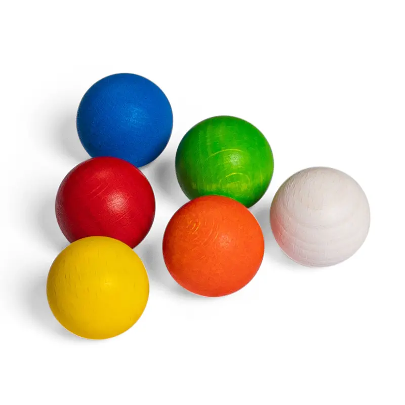Erzi 6 Wooden Balls Marble Set 1