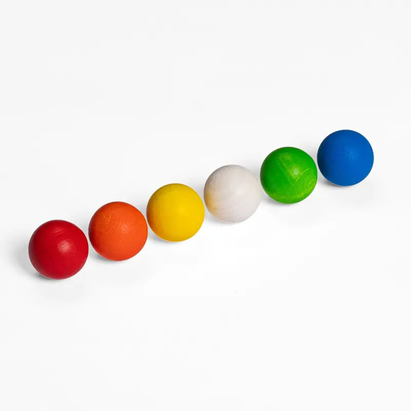 Erzi 6 Wooden Balls Marble Set 2