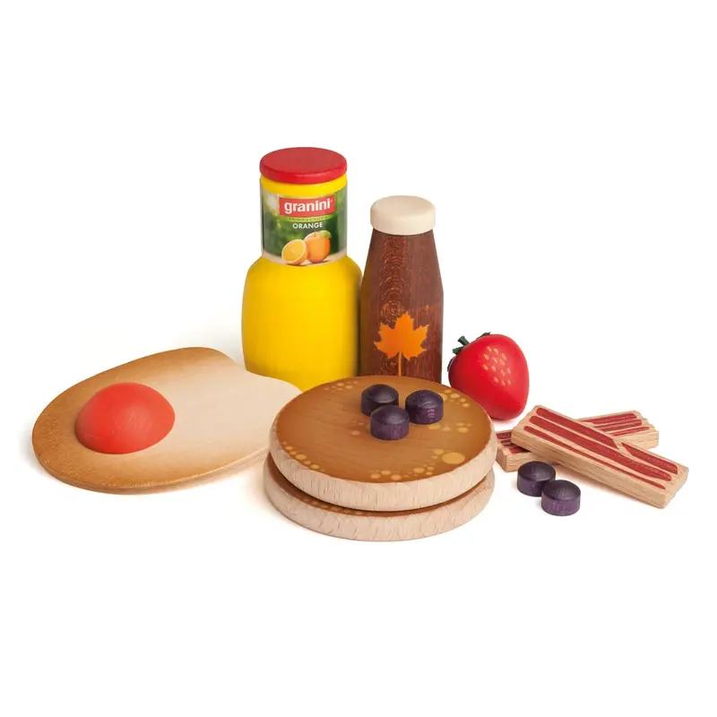 Erzi American Breakfast Assortment Wooden Play Food Set 1