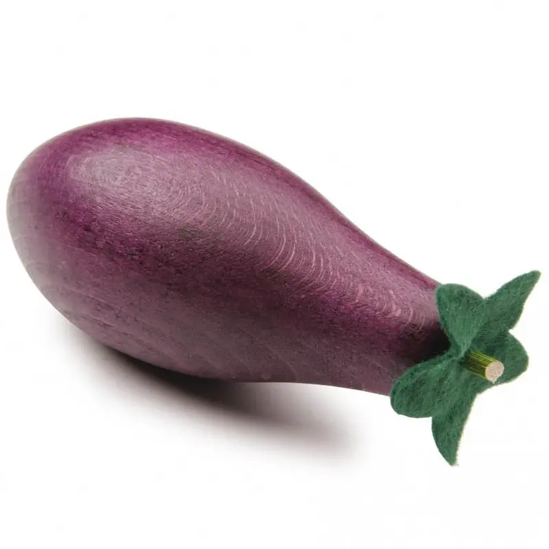 Erzi Aubergine Wooden Play Food 1
