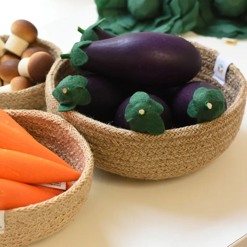 Erzi Aubergine Wooden Play Food 2