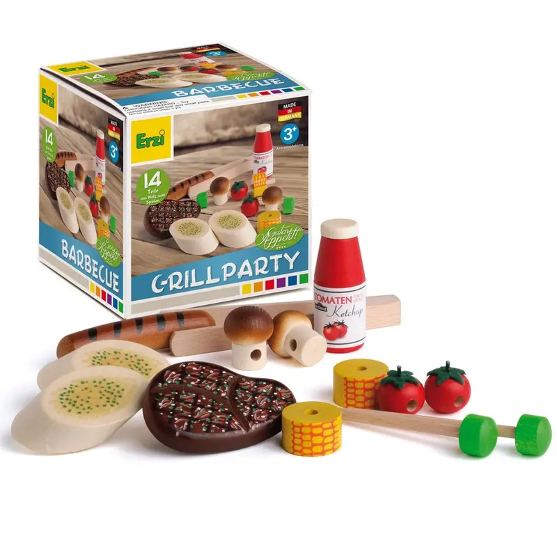 Erzi Barbecue Assortment Wooden Play Food Set 1