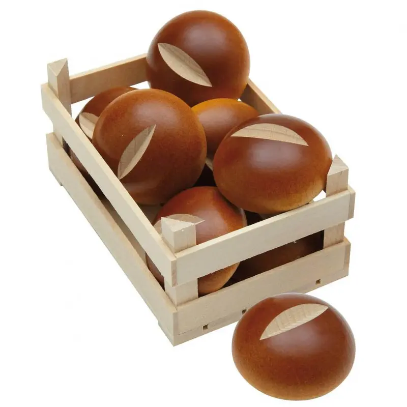 Erzi Bread Roll Wooden Play Food 2