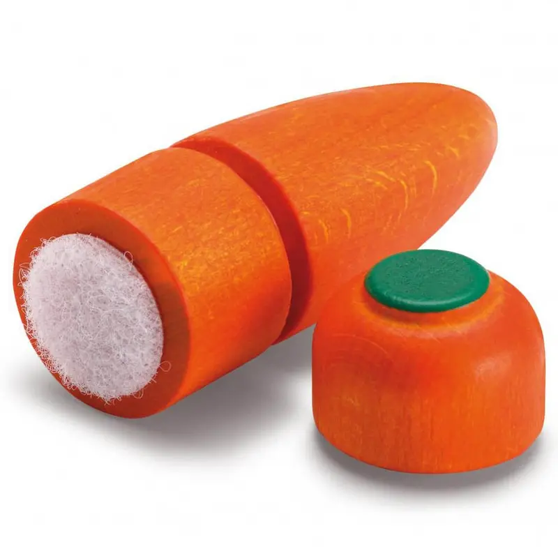 Erzi Carrot To Cut Wooden Play Food 1